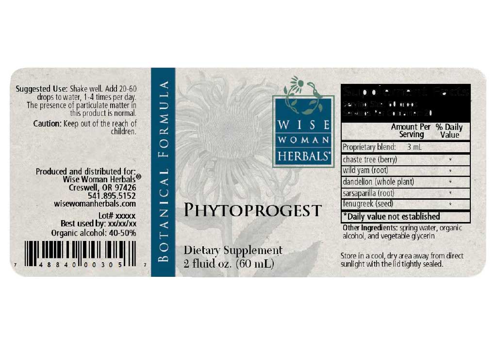 Wise Woman Herbals Phytoprogest Label