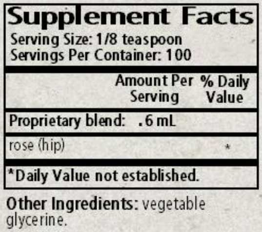 Wise Woman Herbals Rose Hips Solid Extract Ingredients