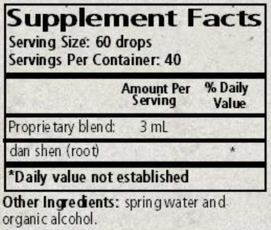 Wise Woman Herbals Salvia Miltiorrhiza Dan Shen Ingredients