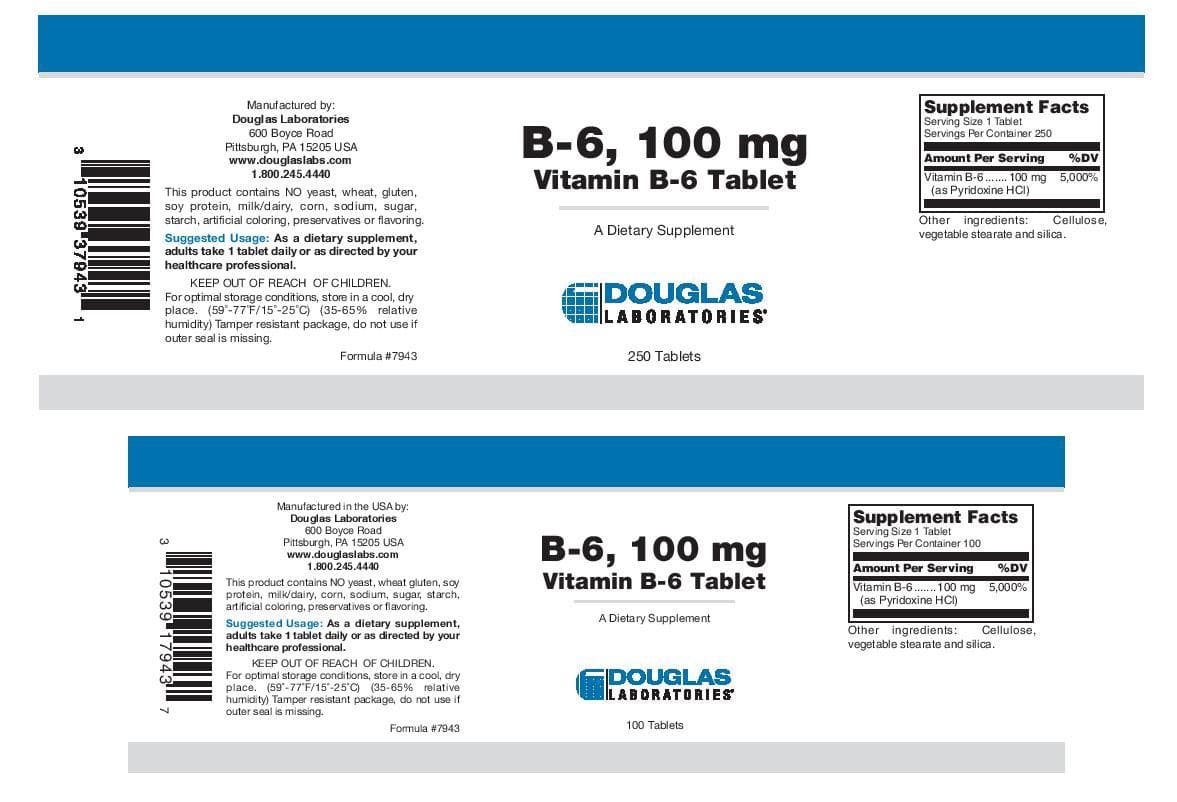 Douglas Laboratories B-6 100 mg