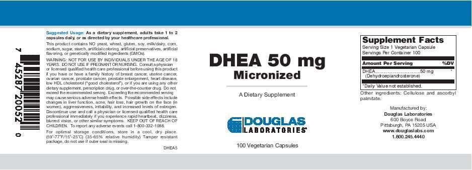 Douglas Laboratories DHEA 50mg