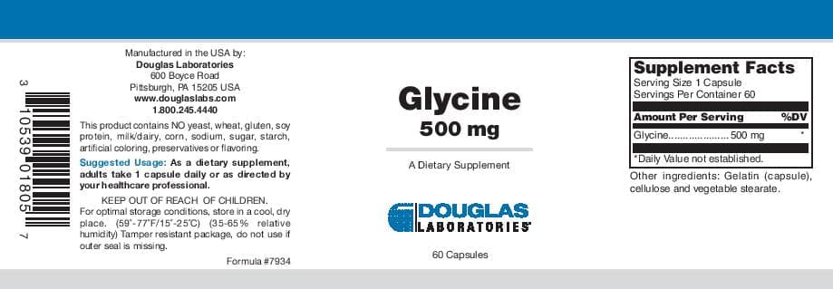 Douglas Laboratories Glycine 500 mg