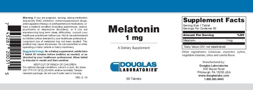 Douglas Laboratories Melatonin (1mg)
