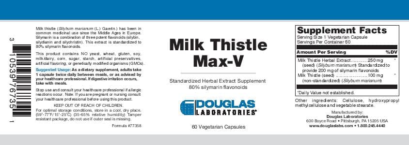 Douglas Laboratories Milk Thistle Max-V
