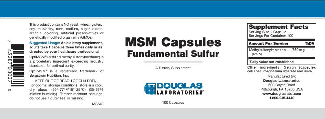 Douglas Laboratories MSM Capsules