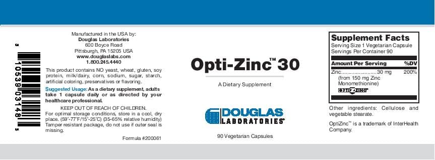 Douglas Laboratories Opti-Zinc 30