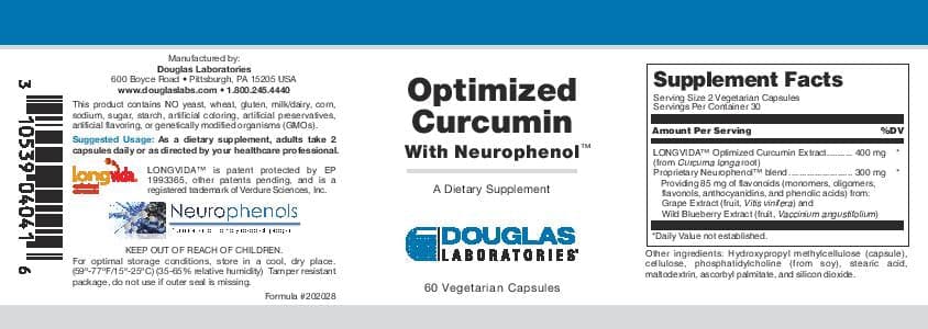 Douglas Laboratories Optimized Curcumin With Neurophenol