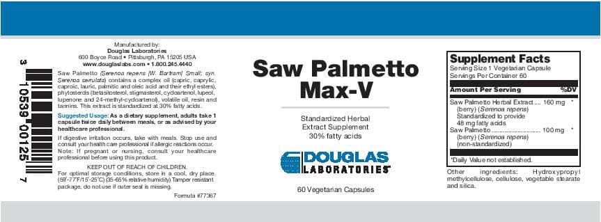 Douglas Laboratories Saw Palmetto Max-V