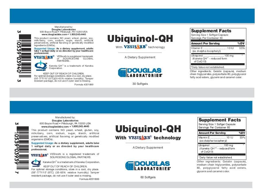 Douglas Laboratories Ubiquinol-QH Label