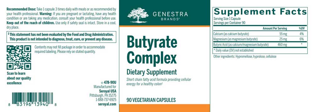 Genestra Brands Butyrate Complex