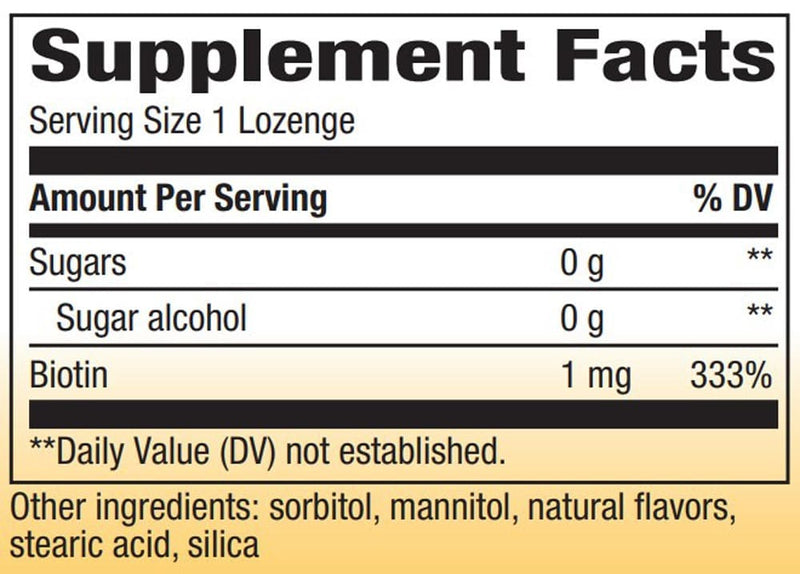Nature's Way Biotin 1,000 mcg