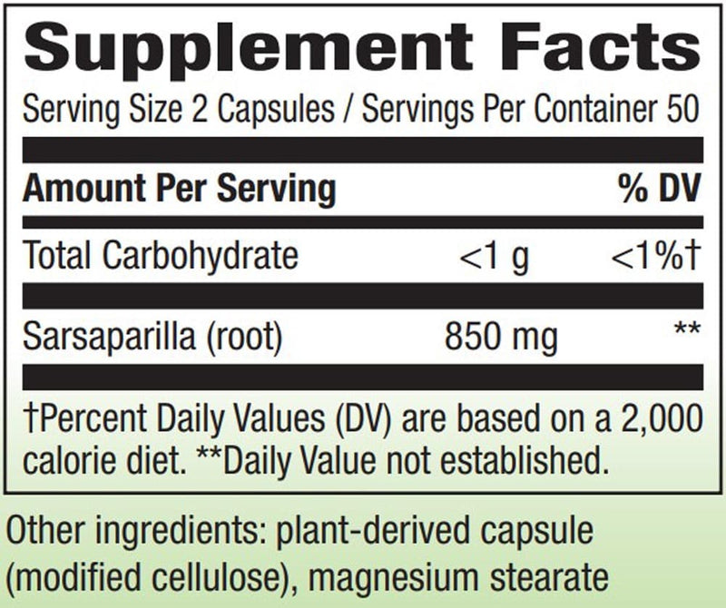 Nature's Way Sarsaparilla Root