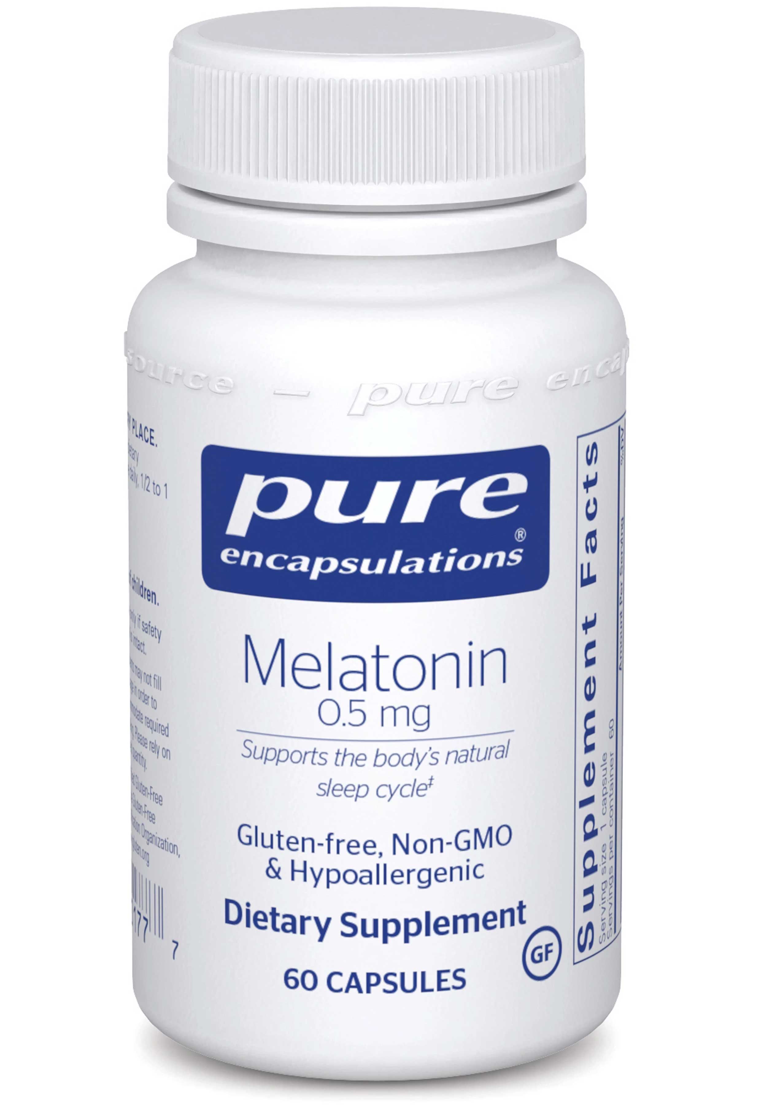 Pure Encapsulations Melatonin 0.5 mg