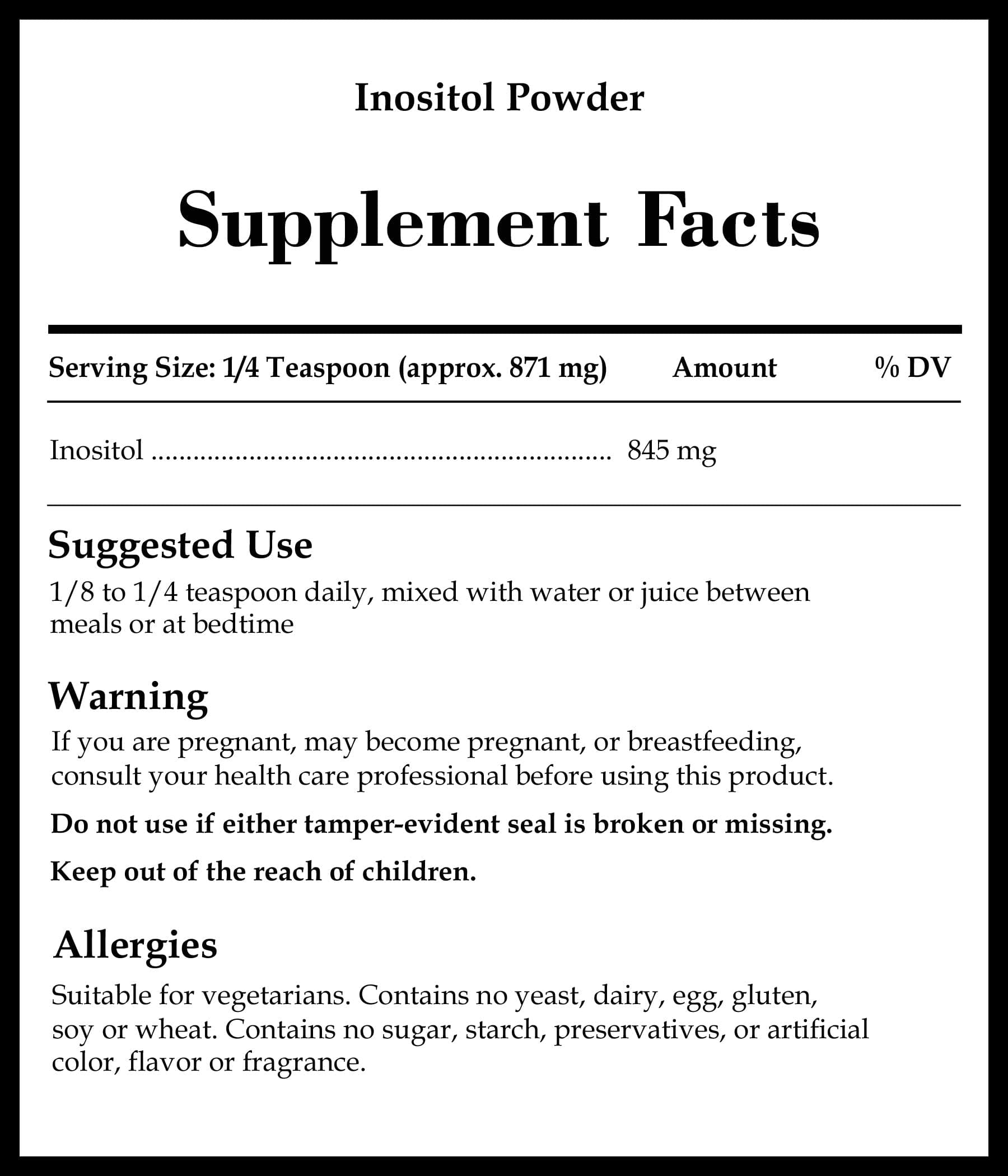 Source Naturals Inositol Powder